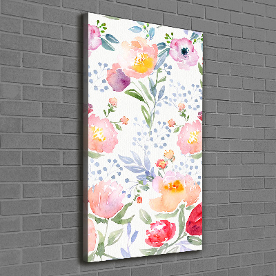 Tableau mural sur toile Illustration de coquelicots