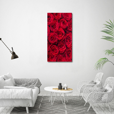 Tableau mural sur toile Rose rouge