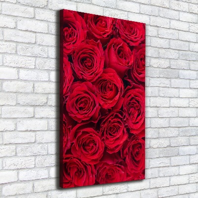 Tableau mural sur toile Rose rouge