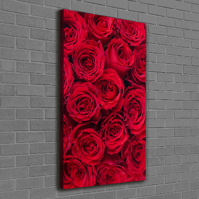 Tableau mural sur toile Rose rouge