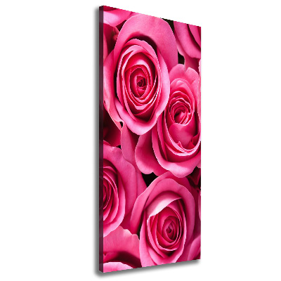 Tableau photo sur toile Roses roses