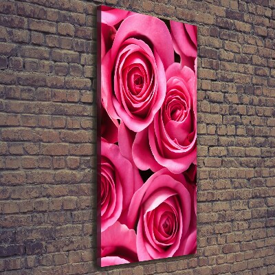 Tableau photo sur toile Roses roses