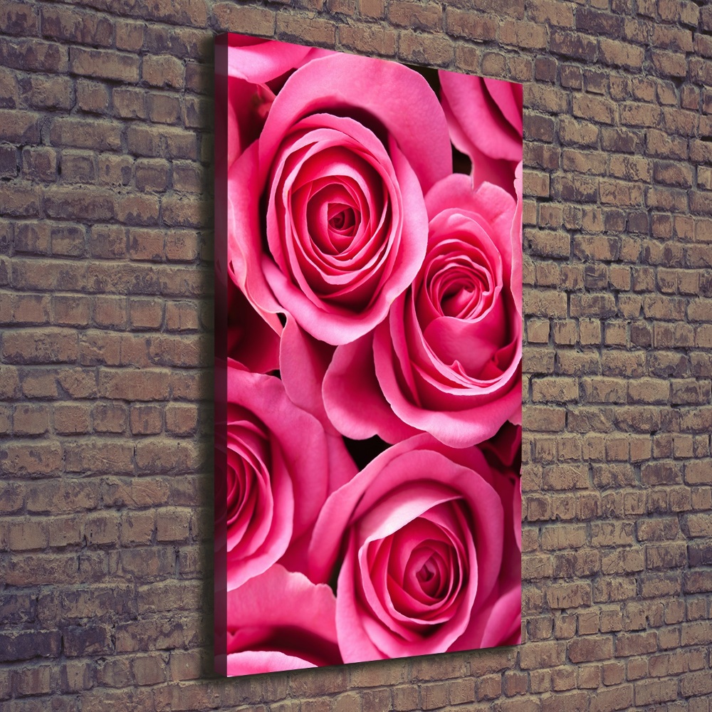 Tableau photo sur toile Roses roses