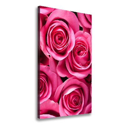 Tableau photo sur toile Roses roses