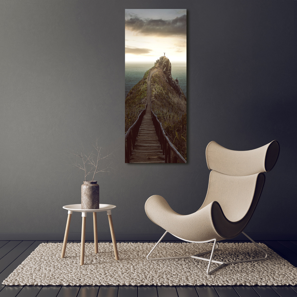 Tableau photo sur toile Chemin sur le rocher