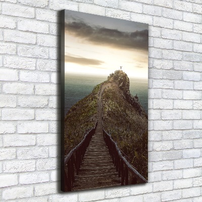 Tableau photo sur toile Chemin sur le rocher