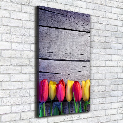 Tableau mural sur toile Tulipes colorées