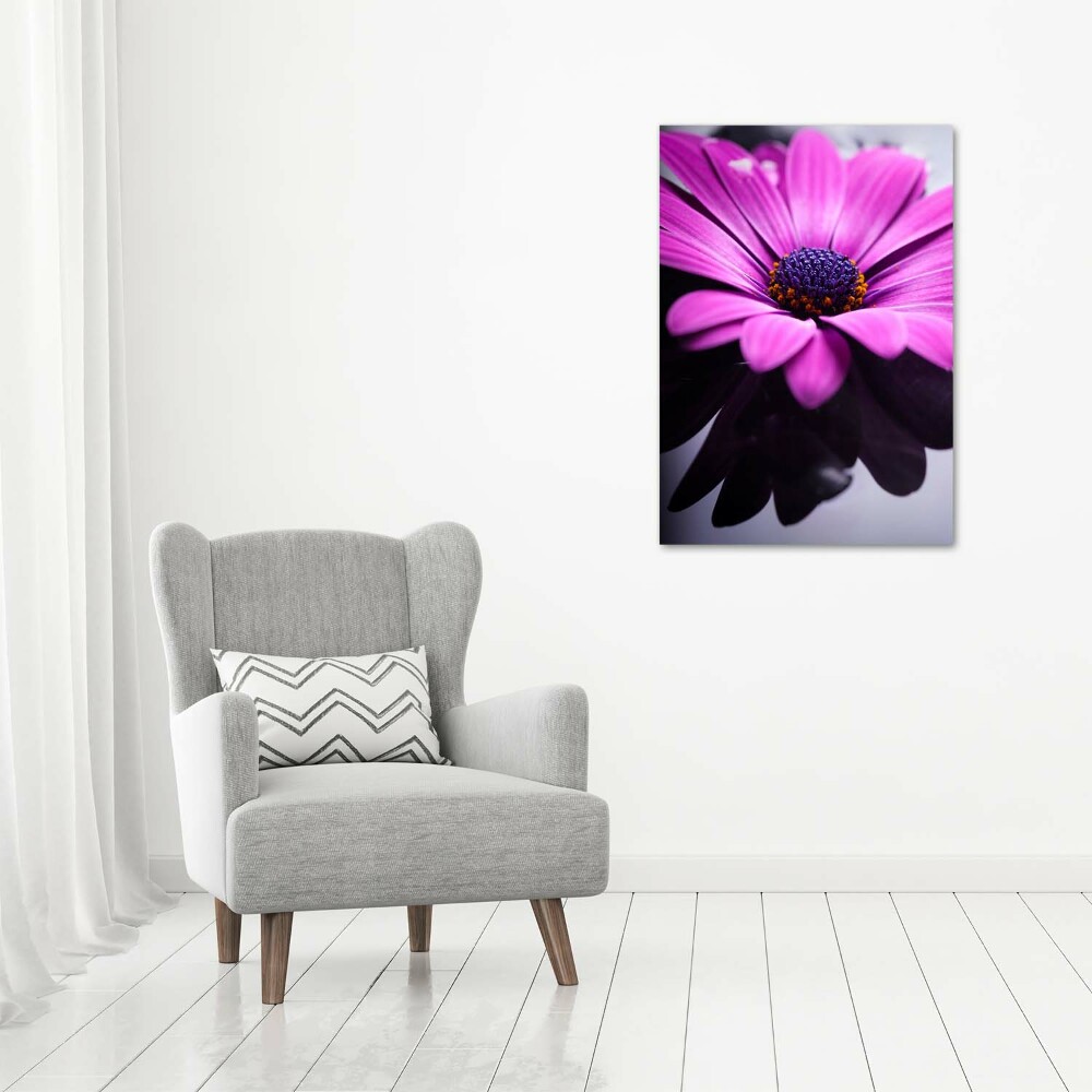 Tableau sur toile Gerbera rose