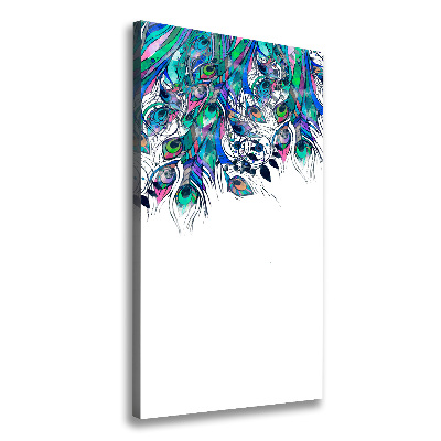 Tableau mural sur toile Plumes de paon