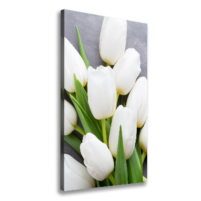 Tableau mural sur toile Tulipes blanches plantes