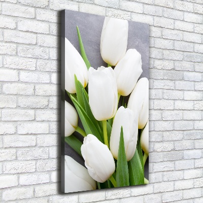 Tableau mural sur toile Tulipes blanches plantes