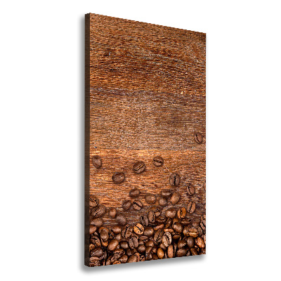 Tableau toile imprimée Grains de café noir