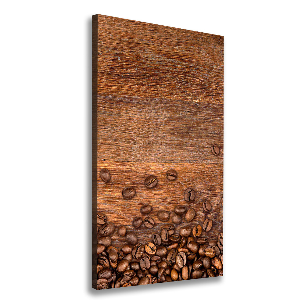 Tableau toile imprimée Grains de café noir