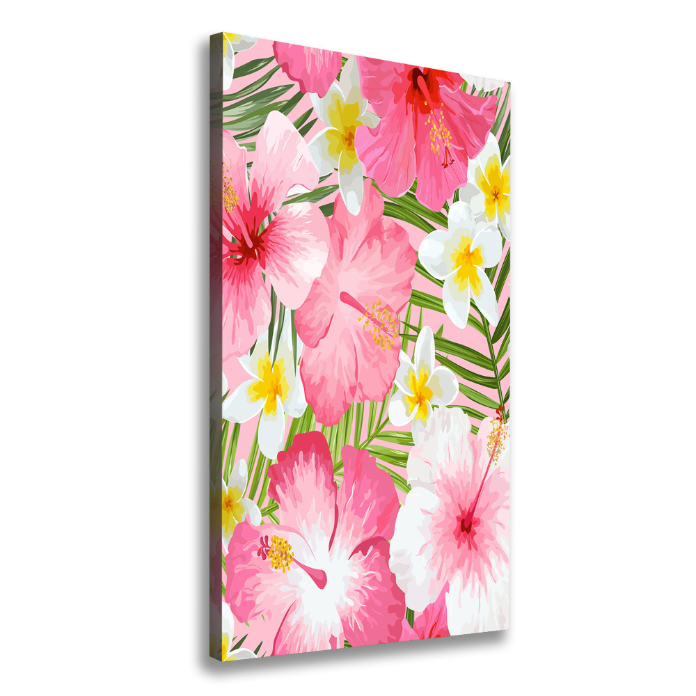 Tableau imprimé sur toile Fleurs tropicales