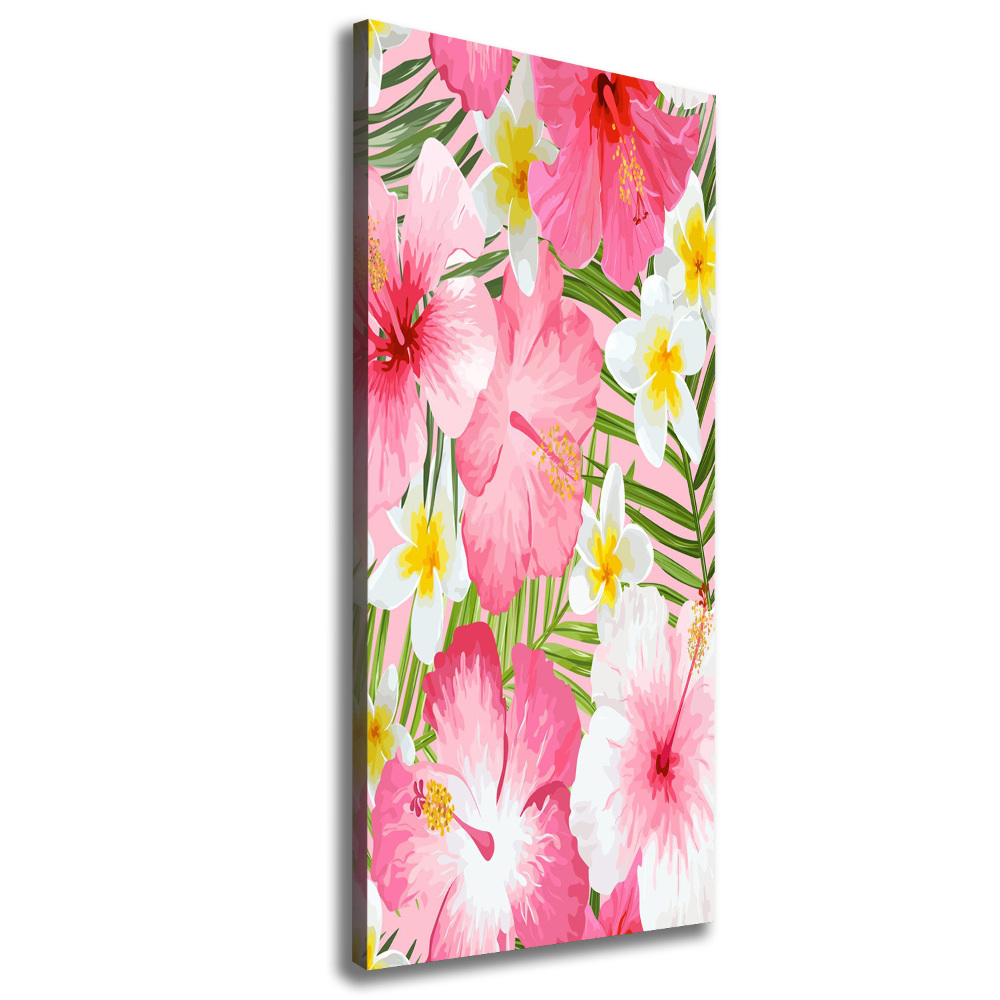 Tableau imprimé sur toile Fleurs tropicales