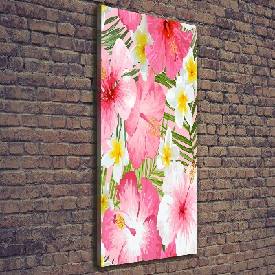 Tableau imprimé sur toile Fleurs tropicales