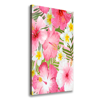 Tableau imprimé sur toile Fleurs tropicales