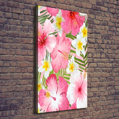 Tableau imprimé sur toile Fleurs tropicales