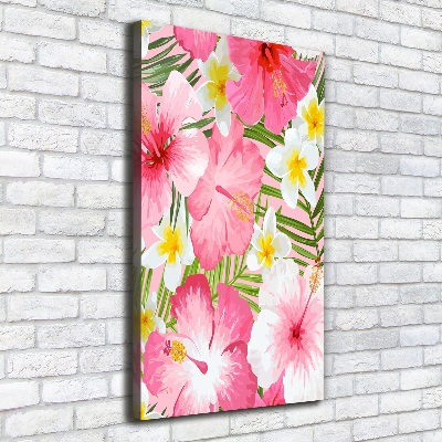 Tableau imprimé sur toile Fleurs tropicales