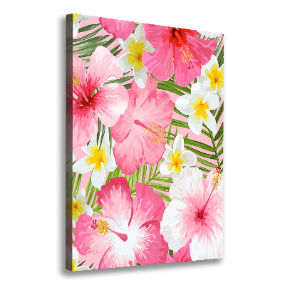 Tableau imprimé sur toile Fleurs tropicales