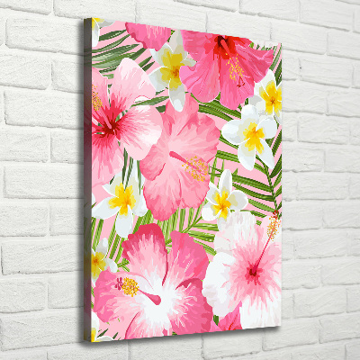 Tableau imprimé sur toile Fleurs tropicales