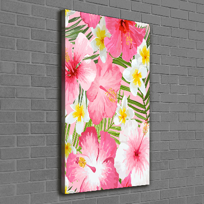 Tableau imprimé sur toile Fleurs tropicales