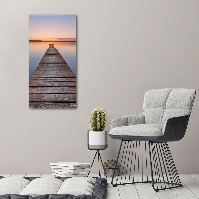 Tableau photo sur toile Quai en bois