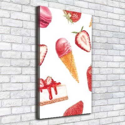 Tableau sur toile Arôme de fraise