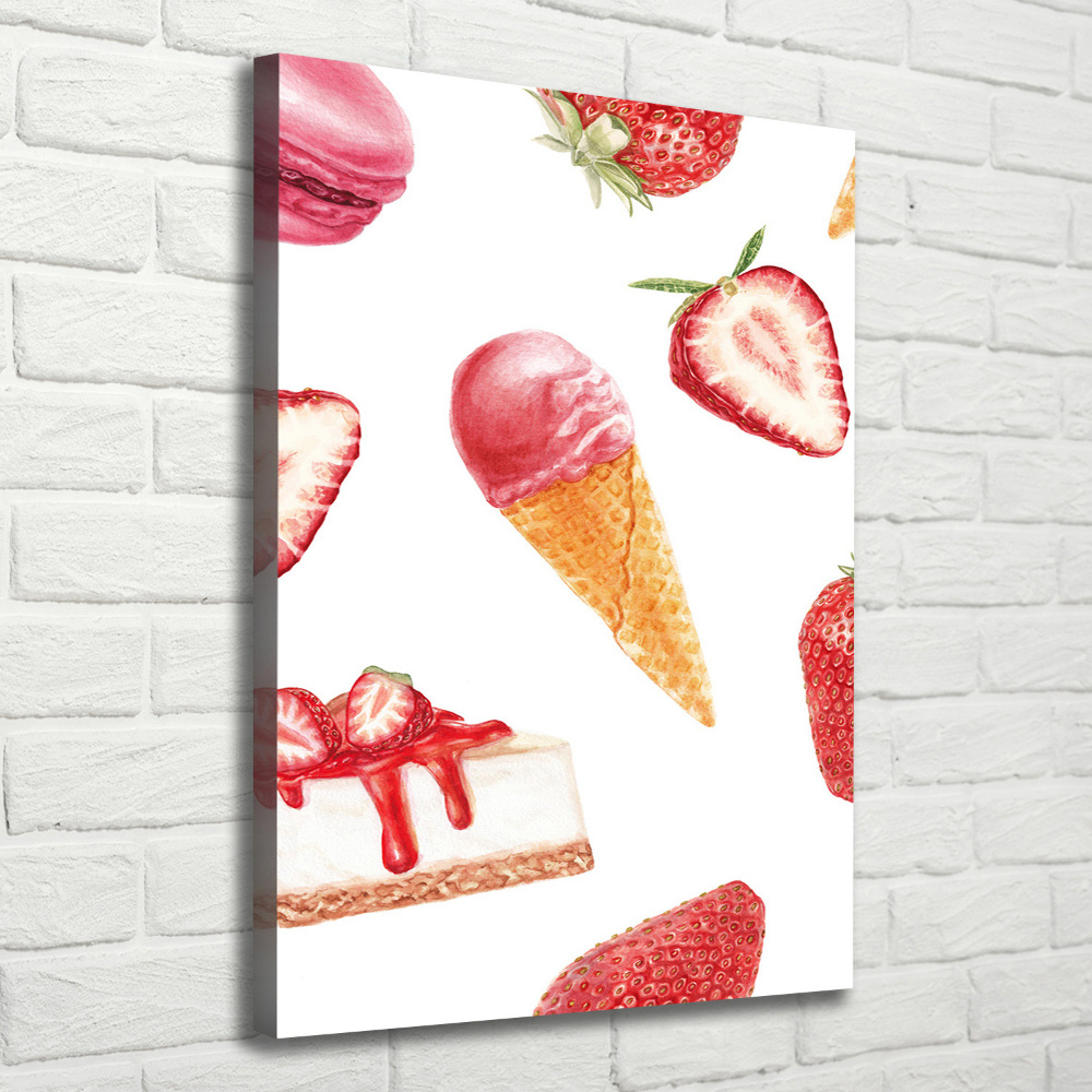 Tableau sur toile Arôme de fraise