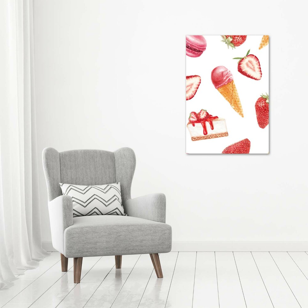 Tableau sur toile Arôme de fraise