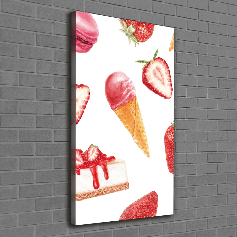 Tableau sur toile Arôme de fraise