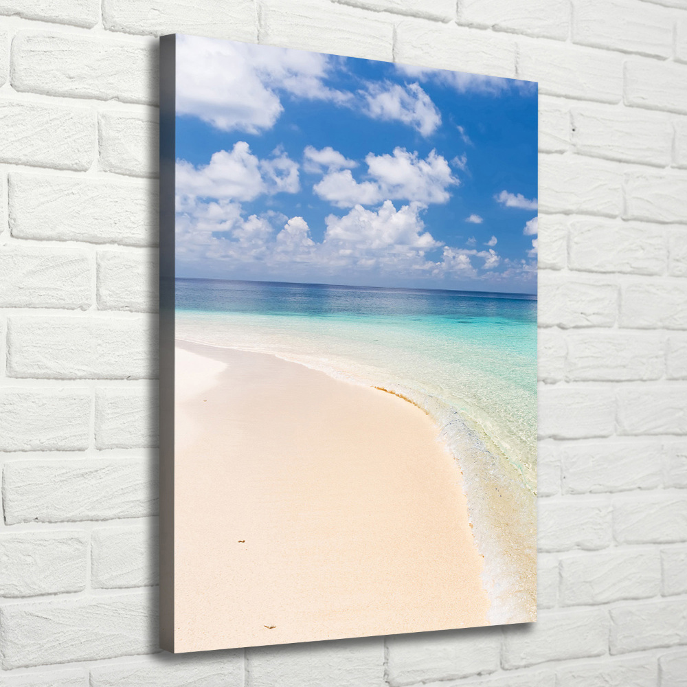 Tableau mural sur toile Plage Maldives