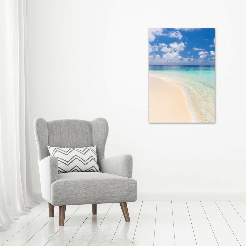 Tableau mural sur toile Plage Maldives