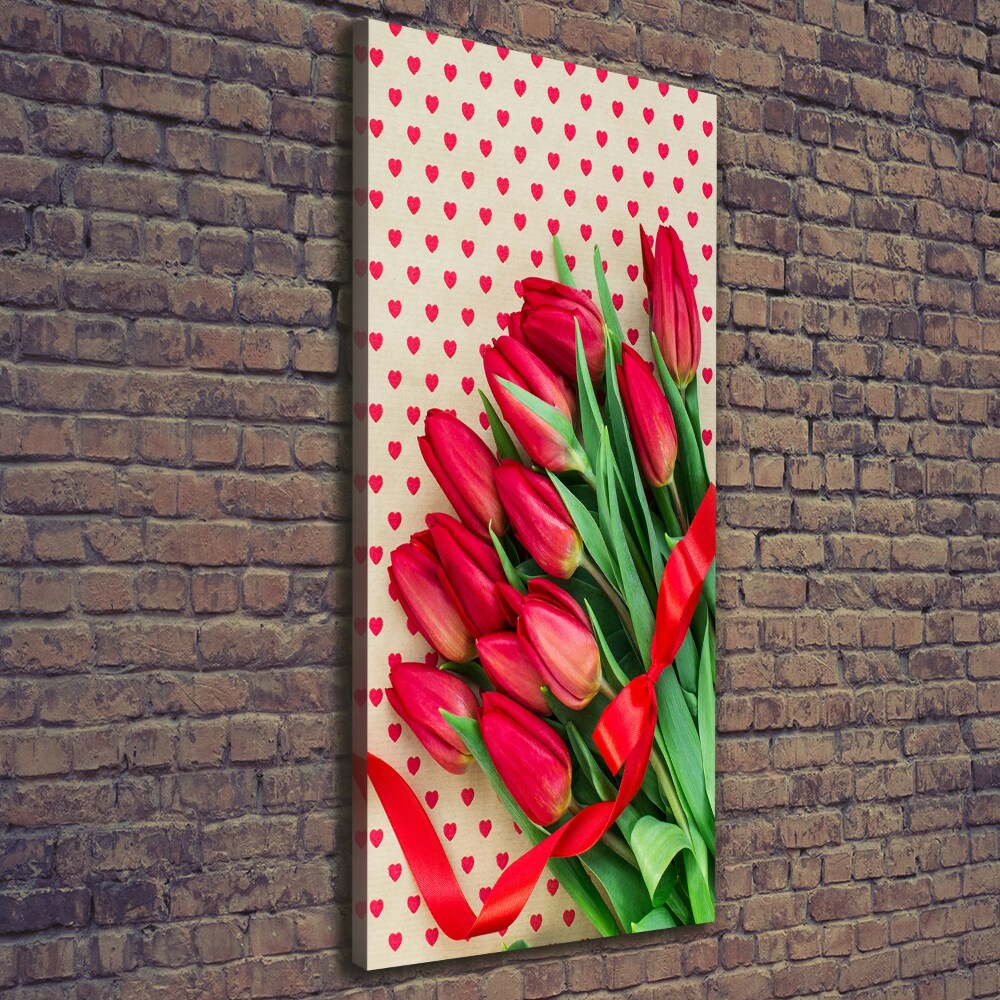 Tableau sur toile Tulipes rouges