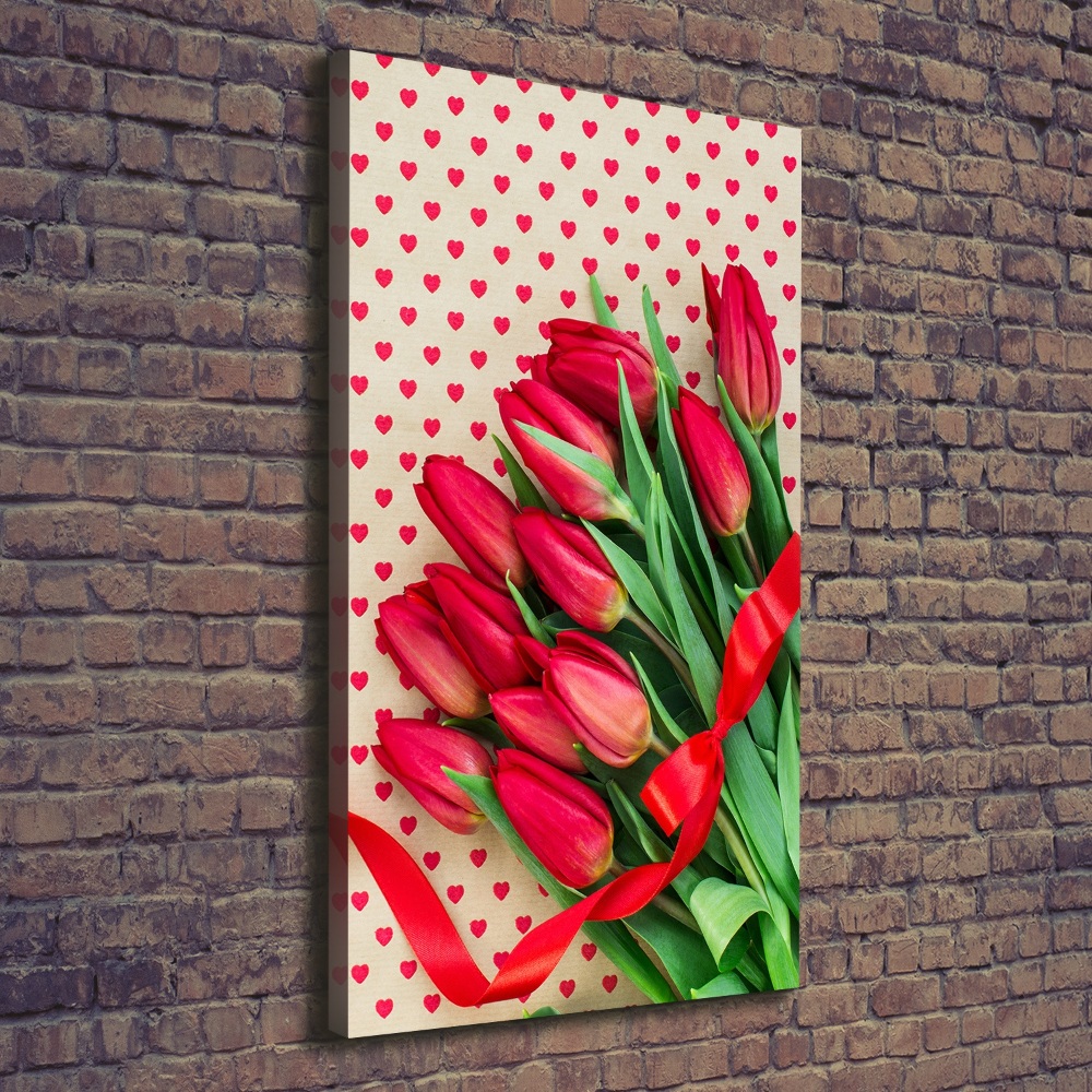 Tableau sur toile Tulipes rouges