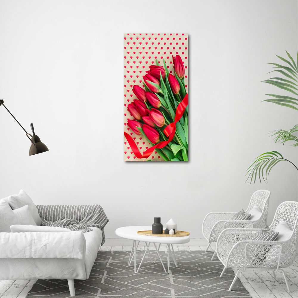 Tableau sur toile Tulipes rouges