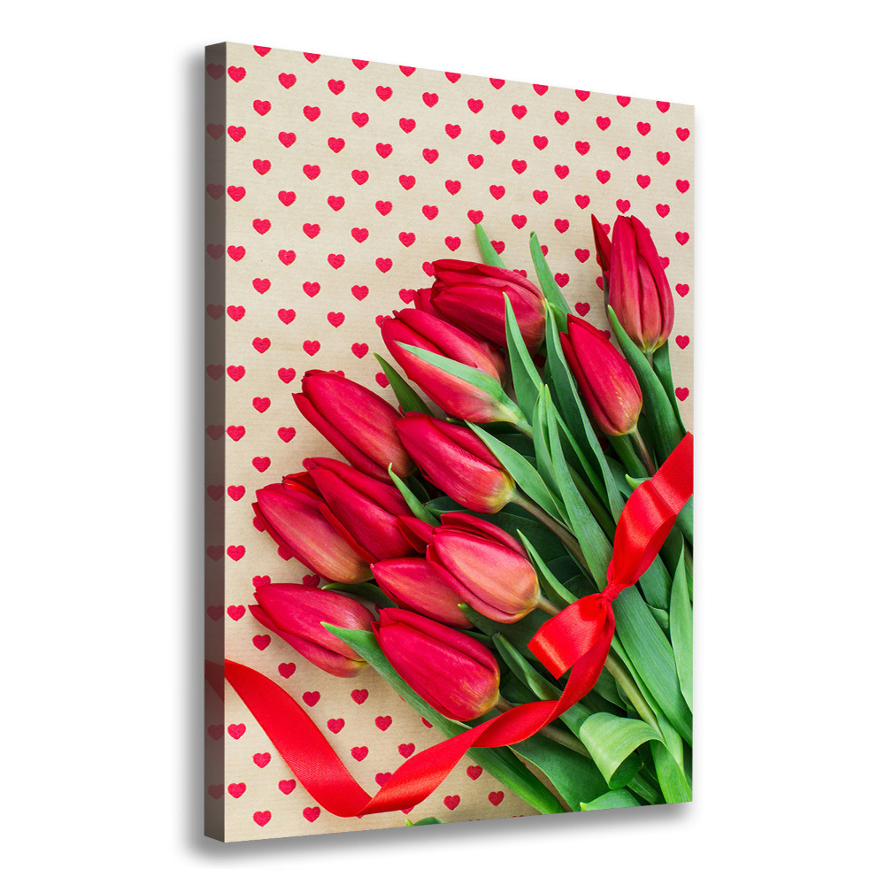 Tableau sur toile Tulipes rouges