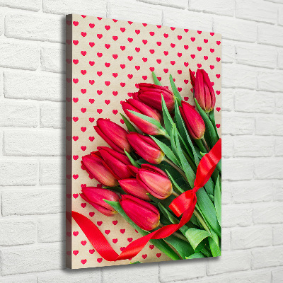 Tableau sur toile Tulipes rouges