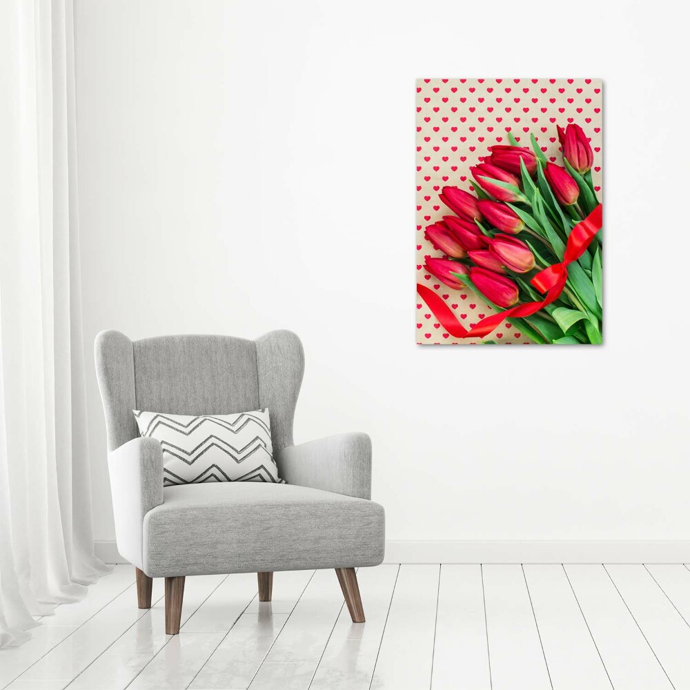 Tableau sur toile Tulipes rouges