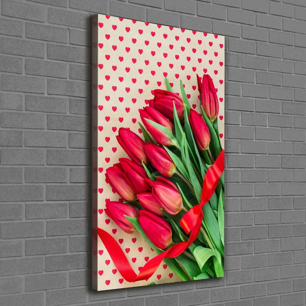 Tableau sur toile Tulipes rouges