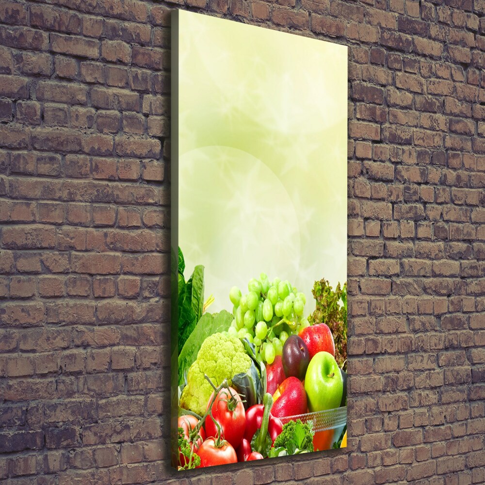 Tableau mural sur toile Légumes et fruits