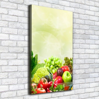 Tableau mural sur toile Légumes et fruits