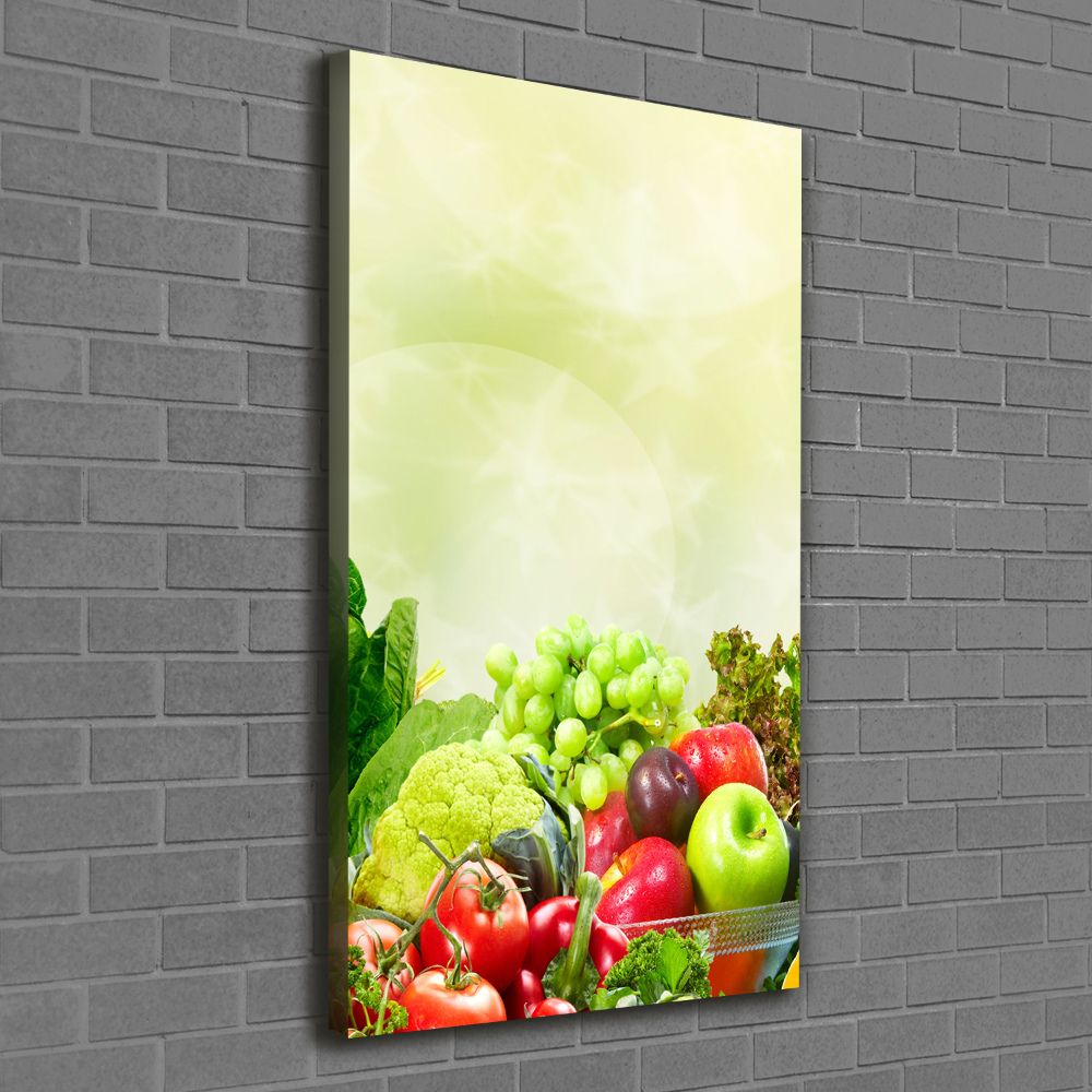 Tableau mural sur toile Légumes et fruits