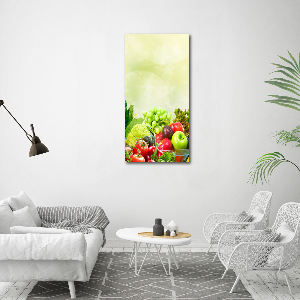 Tableau mural sur toile Légumes et fruits