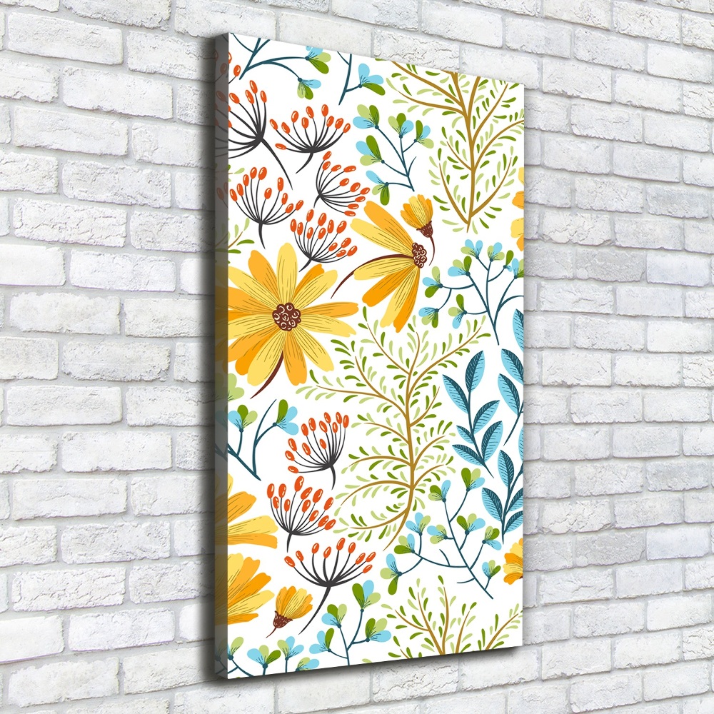 Tableau mural sur toile Fleurs des champs