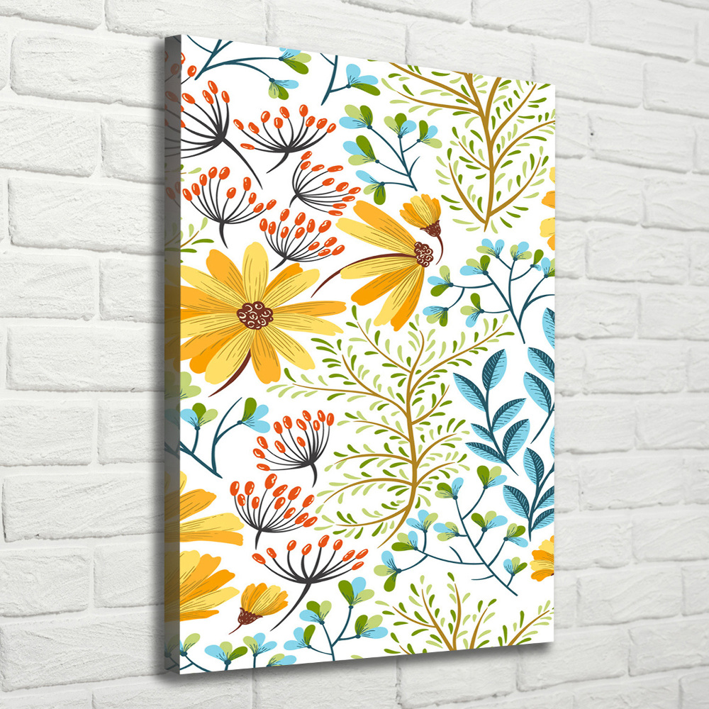 Tableau mural sur toile Fleurs des champs