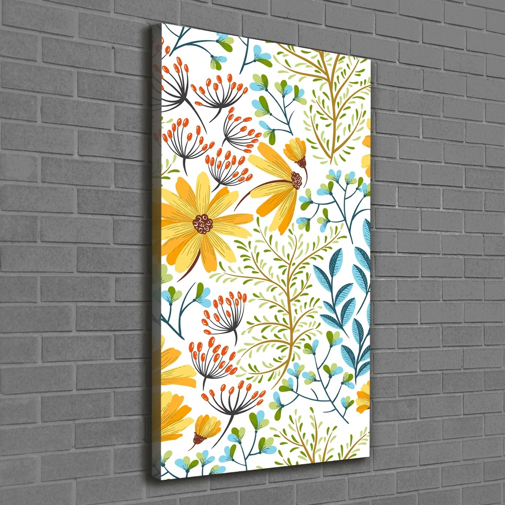 Tableau mural sur toile Fleurs des champs