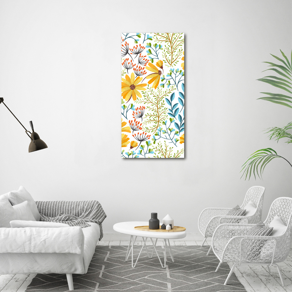 Tableau mural sur toile Fleurs des champs