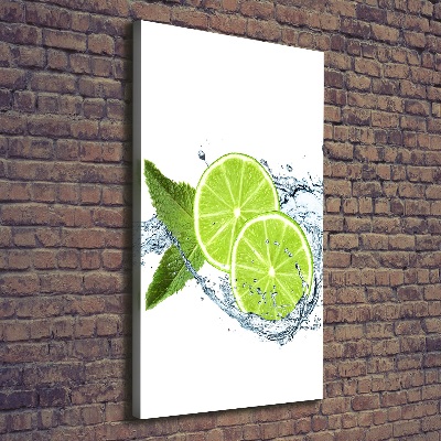 Tableau toile imprimée Citrons verts