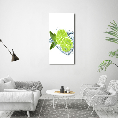 Tableau toile imprimée Citrons verts